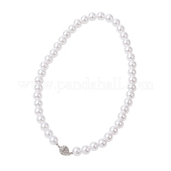 Магнитные застежки из пластика АБС с имитацией жемчуга и сплава для подхватов для штор&nbsp;HJEW-JM03410-01