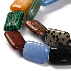 Натуральные и синтетические смешанные каменные бусы пряди G-T047-B14-01