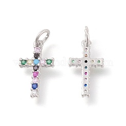 Латунные микро проложить кубического циркония подвески&nbsp;ZIRC-F106-01P