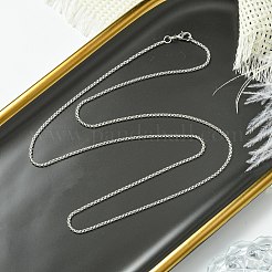 1.8 мм стойка покрытие латунные цепочки ожерелья для женщин мужчин&nbsp;MAK-L044-60P-2