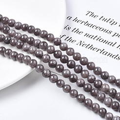 Природные окрашенные желтый нефрит драгоценный камень шарик нити&nbsp;G-R271-6mm-Y23