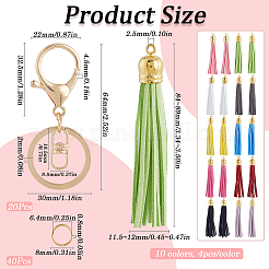 Наборы для самостоятельного изготовления брелока-тассе из искусственной замши&nbsp;DIY-SP0002-43G