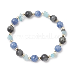 Женские браслеты из натуральных бусин кианита&nbsp;BJEW-JB13184