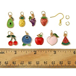 9 пара сережек с подвесками на фруктовую тематику своими руками&nbsp;DIY-FS0006-03