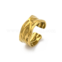 Кованые открытые манжетные кольца из нержавеющей стали 304&nbsp;RJEW-M019-33G