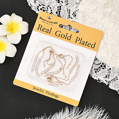 3 шт. латунный прозрачный кубический цирконий прямоугольный слайдер браслет изготовление&nbsp;BJEW-BBC0001-19