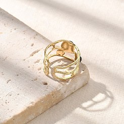 Натуральный черный агат кольца палец&nbsp;STAS-Z112-05G-01