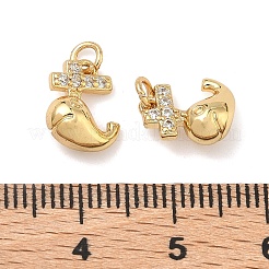 Латунные микро проложить кубического циркония подвески&nbsp;KK-A291-12C-G