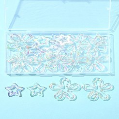 20 шт. 2 стиля покрытых УФ-акриловых бусин&nbsp;TACR-FS0001-61