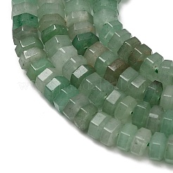 Естественный зеленый авантюрин бисер нитей&nbsp;G-G317-A04-3x6mm