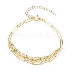 Латунные скрепки браслеты&nbsp;BJEW-JB11808