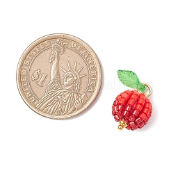 Подвески из стеклянных бусин в виде ягод и фруктов&nbsp;PALLOY-MZ00729-01