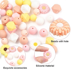 40 шт. Силиконовые бусины&nbsp;SIL-YW0001-66