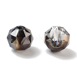 Гальванические круглые стеклянные бусины&nbsp;EGLA-A043-01-HP02