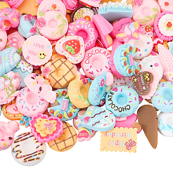 100 шт. мультяшные непрозрачные имитационные пищевые смолы декоден кабошоны&nbsp;RESI-SP0001-29