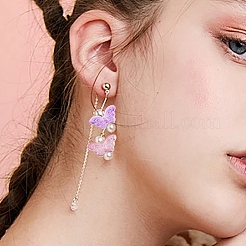 120шт 12 стиля прозрачные стеклянные бусины&nbsp;GLAA-YW0003-79