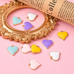 10шт 5 цвета сплава эмалевые подвески&nbsp;ENAM-YW0002-07