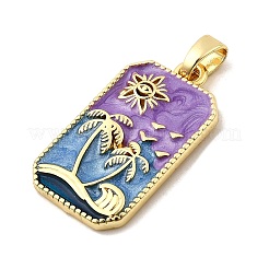 Латунь эмаль подвески&nbsp;KK-C134-37G