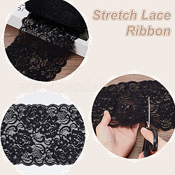 10 м нейлоновая кружевная лента с цветочным узором&nbsp;OCOR-GA0002-30A