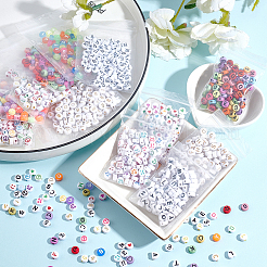 1234шт 12 стиля непрозрачные акриловые бусины&nbsp;OACR-PH0001-70