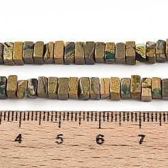 Нити бусин из натурального камня вердит G-T140-51