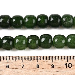 Окрашенные природные белый нефрит бисер пряди&nbsp;G-T138-S06