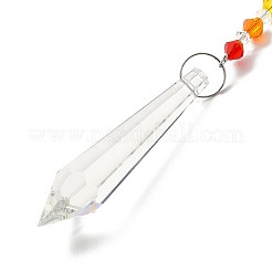 Кулон с драгоценным камнем на тему чакры&nbsp;LS-AJEW-P098-12P