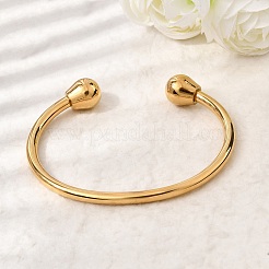 Браслеты-манжеты из нержавеющей стали 304&nbsp;BJEW-P387-02G