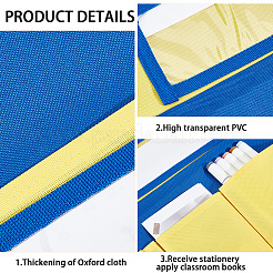 Полиэстеровый органайзер для спинки стула в классе&nbsp;AJEW-WH20017-46A