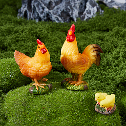 12 шт. 3 стиля смоляных животных&nbsp;RESI-FH0001-68