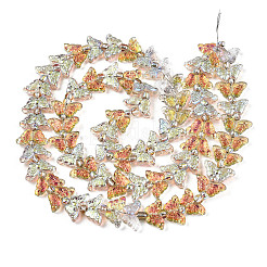 Стеклянные бусины с гальваническим покрытием &nbsp;EGLA-N012-04L