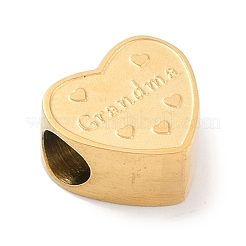 День матери 304 нержавеющая сталь европейские бусины&nbsp;STAS-K286-04J-G