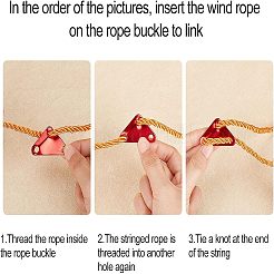 12 шт. двухцветный алюминиевый сплав шнуровой замок&nbsp;TOOL-FH0001-13