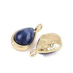 Подвески-слезинки из натурального содалита&nbsp;KK-B157-33C-G