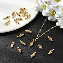 Подвески в форме ракушек из латуни&nbsp;XGR0171G-103G