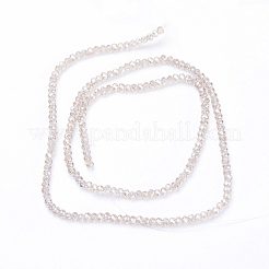 Стеклянные бусины с гальваническим покрытием &nbsp;X-EGLA-F003-C13