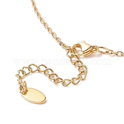 Красочный кубический цирконий овал с кулоном Девы Марии ожерелье&nbsp;NJEW-JN04207