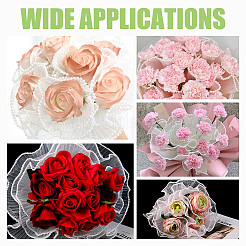 Полиэфирная сетка для обертывания цветочных букетов&nbsp;SRIB-WH0011-214C