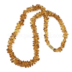 Ожерелья из бисера с натуральной янтарной крошкой&nbsp;NJEW-L466-03B