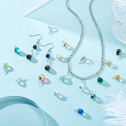 72шт 12 цвета стеклянные подвески&nbsp;PALLOY-GA00048