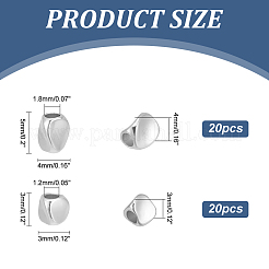 40шт 2 стиля латунная бусина&nbsp;KK-NB0003-47S