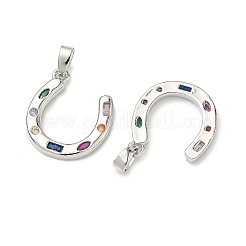 Латунные микро проложить кубического циркония подвески&nbsp;KK-H254-08P