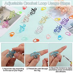 10 шт. 10-цветный железный инструмент для вязания крючком&nbsp;IFIN-SZ0001-41