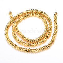 Гальванизировать немагнитных синтетический гематит нитей бисера X-G-Q465-15G