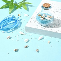 Наборы для самостоятельного изготовления стеклянных и ракушечных бусин в стиле «океанский пляж»&nbsp;DIY-FS0007-57