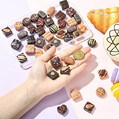 Кабошоны из смолы 42шт 21 цветов&nbsp;RESI-CJ0005-05