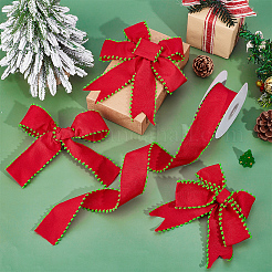 Лента из полиэстера с новогодней тематикой&nbsp;OCOR-WH0110-13A