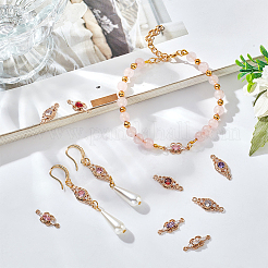 16 шт. 8 стильных латунных подвески-коннекторы с кубическим цирконием&nbsp;KK-GA0001-29