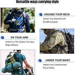 Тактическая обложка для удостоверения личности из ткани Оксфорд&nbsp;FIND-WH0105-56B