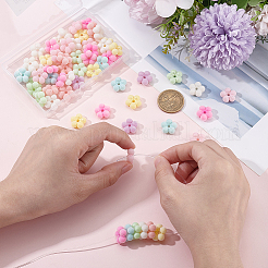 60 шт. флокированные непрозрачные акриловые бусины&nbsp;FIND-GA0008-13